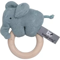 Baby's Only Houten rammelaar olifant stonegreen