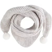 Baby's Only Driehoek sjaal met Pompon Cool ecru - 3-8 jaar