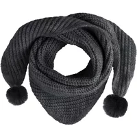 Baby's Only Driehoek sjaal met Pompon Cool antraciet - 3-36 mnd