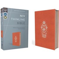 NIV Thinline Bible, Comfort Print--soft leather-look, coral, zippered