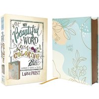 NIV Beautiful Word Coloring Bible, Large Print--soft leather-look over board, teal