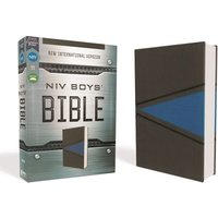 Niv, Boys Bible, Leathersoft, Gray,Blue, Comfort Print by Zondervan