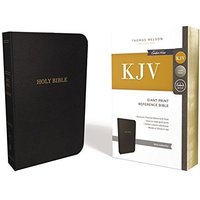 KJV Giant Print Reference Bible (7843A - Black Leathersoft)