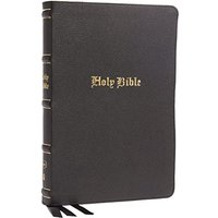 KJV, Large Print Thinline Bible (4026BK - Black, Genuine Leather)