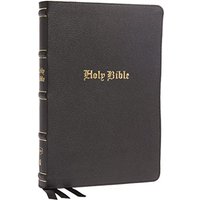 KJV, Large Print Thinline Bible (Thumb-Indexed, 4026BK - Black, Genuine Leather)