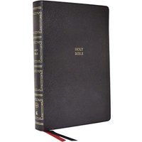 KJV, Paragraph-Style Large Print Thinline Bible (Thumb Indexed, #3096BK - Bleack Genuine Leather)