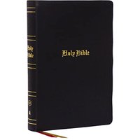 KJV Super Giant-Print Reference Bible, Comfort Print--genuine leather, black