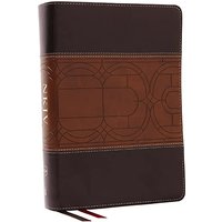 214927 NKJV Study Bible - Full Color - Comfort Print, Brown Leathersoft Edition