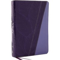 NKJV, Full-Color Edition Study Bible (Thumb Indexed, #4543PUR - Purple Leathersoft)