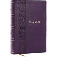 NKJV, Personal Size Giant Print Bible (#8533PUR - Purple Leathersoft)