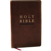 NKJV, Super Giant Print New Testament (#4373BRN - Brown Leathersoft)