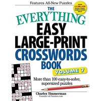 Easy Large-Print Crosswords Book Volume 7 (The Everything)