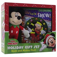 Let It Snow! Holiday Gift Set Book and Mickey Plush (Disney Junior Mickey)