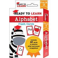 Ready to Learn: Pre-K-K Alphabet Flash Cards Includes 48 Cards to Practice Letter and Sound Recognit