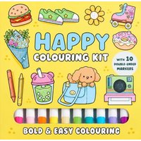 Happy Coloring Kit: Bold & Easy Coloring