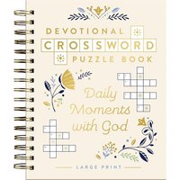 Daily Moments With God Devotional Crossword Puzzle Book (Large Print)