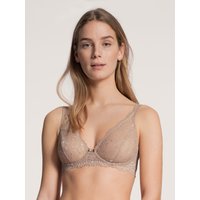 CALIDA Sensual Secrets Spitzen-BH ohne Bügelfür Damen, 70A, Beige, Das sinnliche Geheimnis komfortabler Eleganz