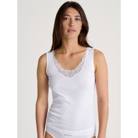 CALIDA Cotton Desire Tank-Topfür Damen, XS, Weiß, Voller Komfort, ohne störende Seitennähte