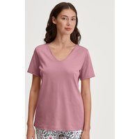 CALIDA Favourites Botanic Kurzarm-Shirtfür Damen, XL, Rosa,