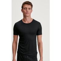 CALIDA Natural Cooling T-Shirtfür Herren, XL, Schwarz, Natürlich kühlend, atmungsaktiv und ultraweich
