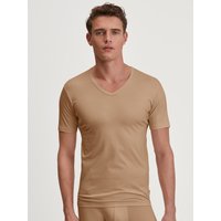 CALIDA Natural Cooling Business-Unterhemd mit Achselpadsfür Herren, S, Beige, Natürlich kühlend, atmungsaktiv und ultraweich