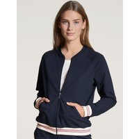 CALIDA Favourites Lounge Lounge-Jackefür Damen, XS, Blau, Unsere abwechslungsreiche Lieblings-Loungewear
