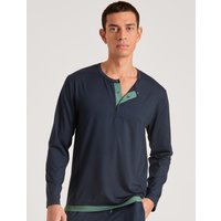 CALIDA DSW Balancing Langarm-Shirtfür Herren, XL, Blau, Ausgeglichen schlafen, erholt erwachen