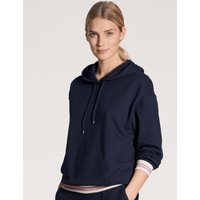 CALIDA Favourites Lounge Pullover mit Kapuzefür Damen, XS, Blau, Unsere abwechslungsreiche Lieblings-Loungewear