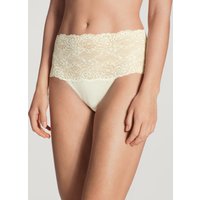 CALIDA Sensual Secrets Slip mit Spitzenbund, high waistfür Damen, XS, Weiß, Das sinnliche Geheimnis komfortabler Eleganz