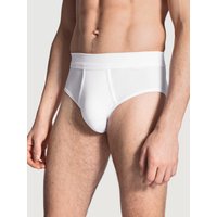 CALIDA Cotton 1:1 Slip m. Softbundfür Herren, XXL, Weiß, Klassisches Understatement aus 100% Baumwolle