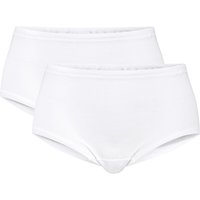 CALIDA Iconics Midi Slip, High-Waist, 2er-Packfür Damen, 46, Weiß, Zeitlos schön und unendlich bequem