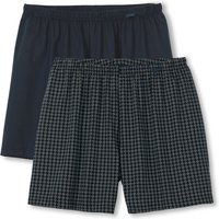 CALIDA Prints Benefit Boxershorts, 2er-Packfür Herren, M, Blau, Doppelter Einsatz für mehr Komfort