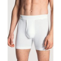CALIDA Cotton 1:1 Boxer Brief, extra langfür Herren, L, Weiß, Klassisches Understatement aus 100% Baumwolle