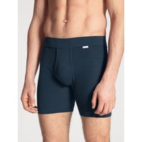 CALIDA Cotton 1:1 Boxer Brief, extra langfür Herren, L, Blau, Klassisches Understatement aus 100% Baumwolle