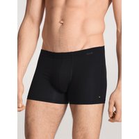 CALIDA Focus Boxer Brief mit stoffbezogenem Bundfür Herren, L, Schwarz, Der perfekte Material-Mix, supersoft und funktional