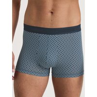 CALIDA Grafic Cotton Boxer Brief mit Softgummibundfür Herren, M, Blau, Mit maskulinen Akzenten