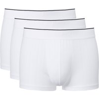 CALIDA Pure & Style Boxer Brief, 3er-Packfür Herren, L, Weiß, Klimaanlage für darunter