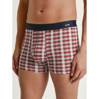 CALIDA Cotton Code Design Boxer Brief mit Softgummibundfür Herren, S, Rot, Das tägliche Codewort heißt: Komfort mit Design