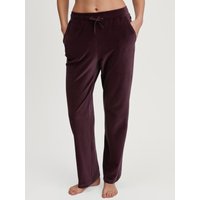 CALIDA Lounge Velours Loungehose aus Veloursfür Damen, S, Rot, Weicher Luxus zum Wohlfühlen