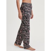 CALIDA Favourites Seduction Loungehose aus TENCEL™ Modal und Seidefür Damen, L, Schwarz, Mix & Match: elegant, romantisch & verträumt