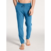 CALIDA Remix Xtra Pyjamahose mit Seitentaschenfür Herren, M, Blau, Sanfter Komfort mit elastischer Leichtigkeit – gemacht für entspannte Stunden