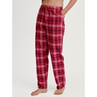 CALIDA Favourites Holidays Flanellhose mit Seitentaschenfür Damen, M, Rot, Kuschelig weicher Flanell – für warme Nächte und echten Wohlfühlkomfort