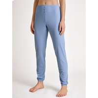 CALIDA Favourites Harmony Pyjamahose mit Bündchenfür Damen, L, Blau, Natural