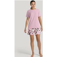CALIDA Nightwear Xtra Kurz-Pyjamafür Damen, S, Violett, Leichte Nachtwäsche aus weichem Single Jersey
