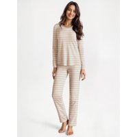 CALIDA Nightwear Xtra Frottee-Pyjamafür Damen, M, Grün,Rosa, Frottee-Pyjama von seiner zarten Seite