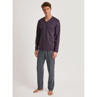 CALIDA Relax Streamline 6 Pyjama, langfür Herren, S, Türkis, Absoluter Komfort für jede Nacht