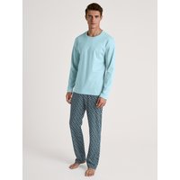 CALIDA Relax Streamline 2 Pyjama, langfür Herren, XXL, Blau, Absoluter Komfort für jede Nacht