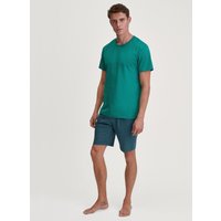 CALIDA Cotton Special Kurz-Pyjamafür Herren, M, Grün, Cotton Special