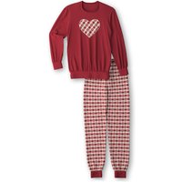 CALIDA Family & Friends Mädchen Bündchen-Pyjamafür Kinder, 128, Rot, Höchste Qualität für besten Tragekomfort