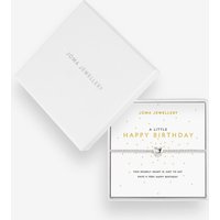 Joma Jewellery 'a Little Happy Birthday' Crystal - Silver Plated Bracelet